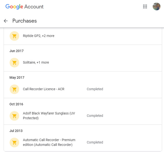 Google Payments and subscriptions